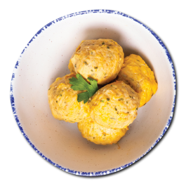 Salmon and Chicken Balls
