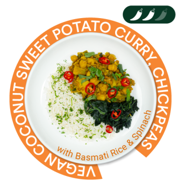 Vegan Coconut Sweet Potato Curry , Chickpeas