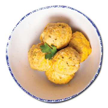 Salmon and Chicken Balls