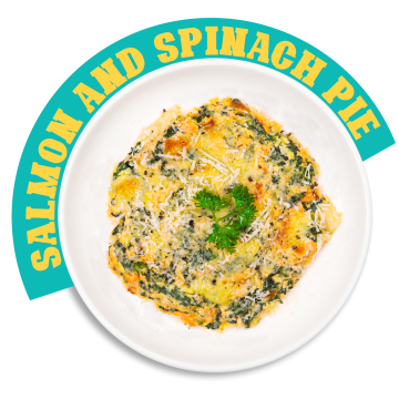 Salmon and Spinach Pie - REG
